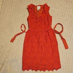 Coral Donna Morgan Floral Dress